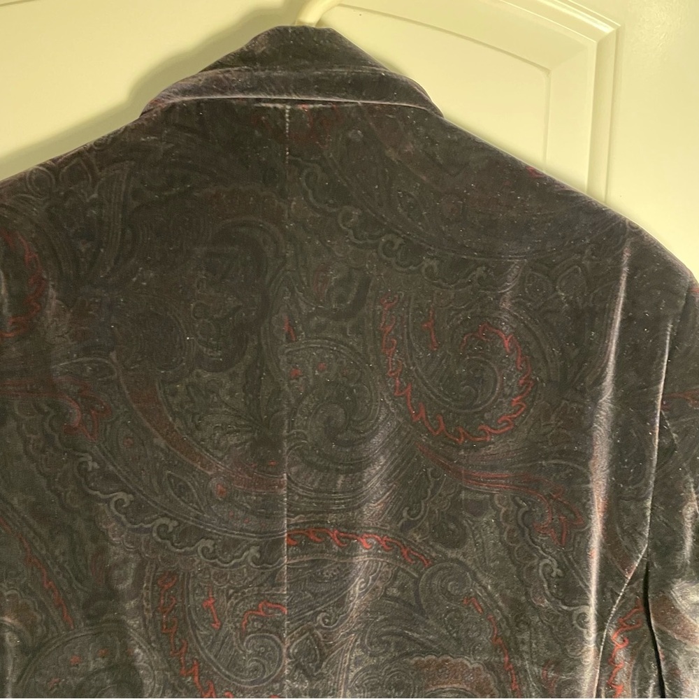 Joseph Aboud Men's Modern Slim Fit Black Velvet Blazer - Picture 5 of 13